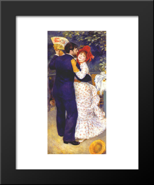 Dance In The Country 20x24 Black Modern Wood Framed Art Print Poster by Renoir, Pierre Auguste