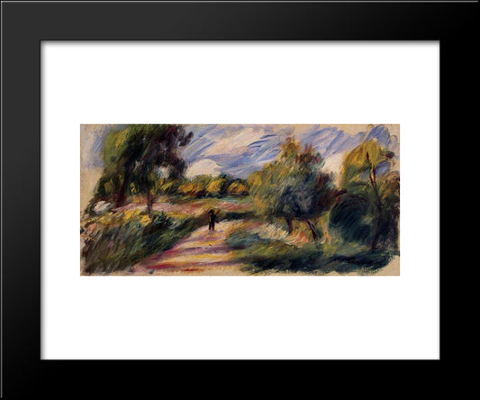 Landscape 20x24 Black Modern Wood Framed Art Print Poster by Renoir, Pierre Auguste