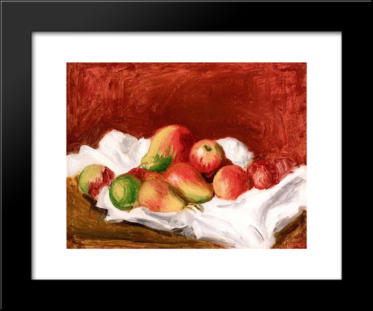 Pears And Apples 20x24 Black Modern Wood Framed Art Print Poster by Renoir, Pierre Auguste