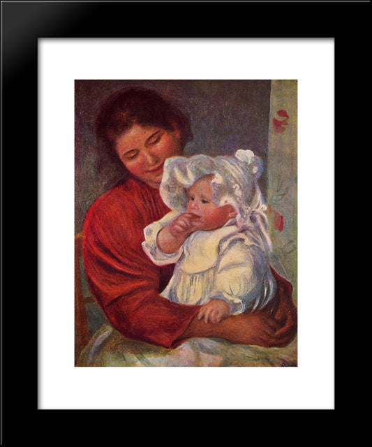 Gabrielle And Jean 20x24 Black Modern Wood Framed Art Print Poster by Renoir, Pierre Auguste