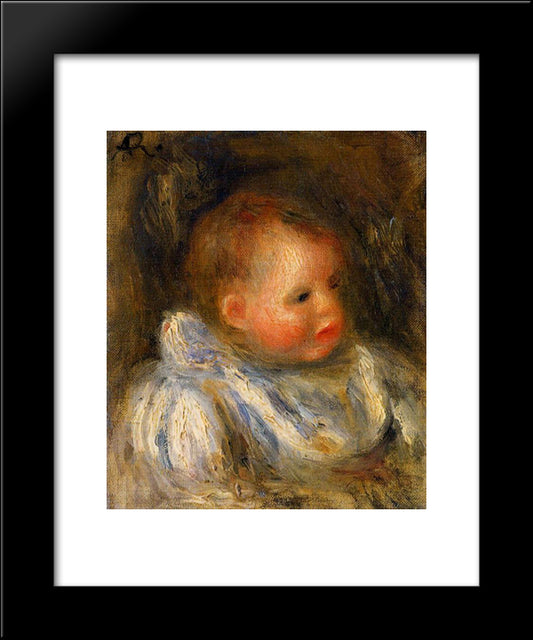Portrait Of Coco 20x24 Black Modern Wood Framed Art Print Poster by Renoir, Pierre Auguste