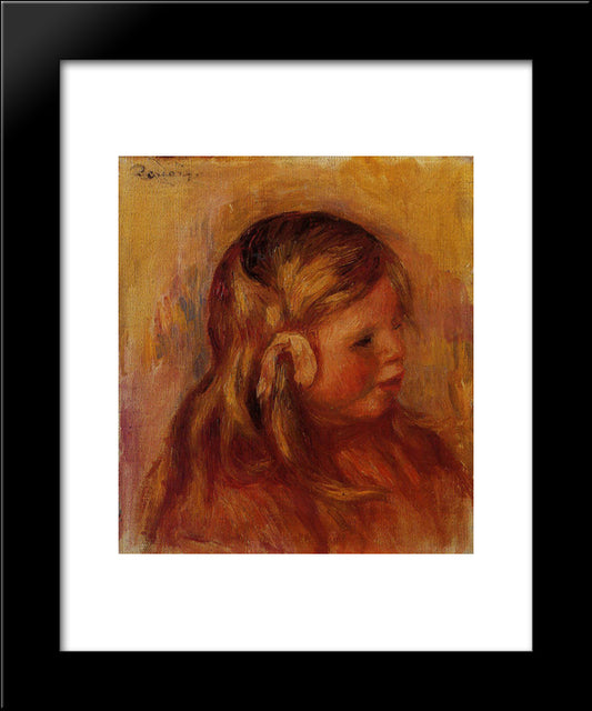 Portrait Of Claude 20x24 Black Modern Wood Framed Art Print Poster by Renoir, Pierre Auguste