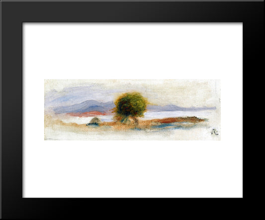 Cagnes Landscape 20x24 Black Modern Wood Framed Art Print Poster by Renoir, Pierre Auguste