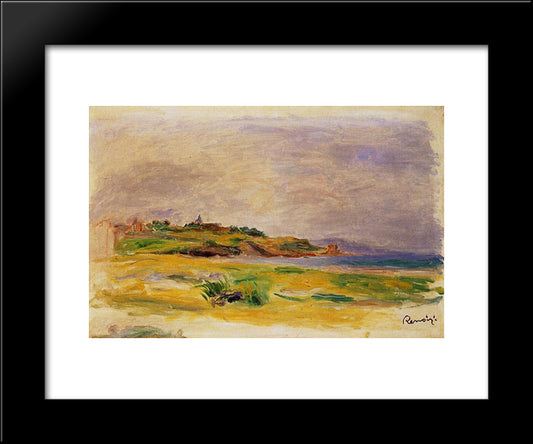 Cagnes Landscape 20x24 Black Modern Wood Framed Art Print Poster by Renoir, Pierre Auguste
