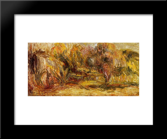 Cagnes Landscape 20x24 Black Modern Wood Framed Art Print Poster by Renoir, Pierre Auguste