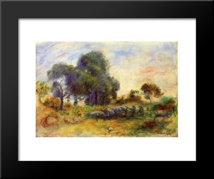 Landscape 20x24 Black Modern Wood Framed Art Print Poster by Renoir, Pierre Auguste