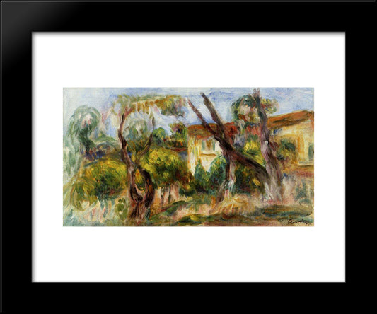 Landscape 20x24 Black Modern Wood Framed Art Print Poster by Renoir, Pierre Auguste