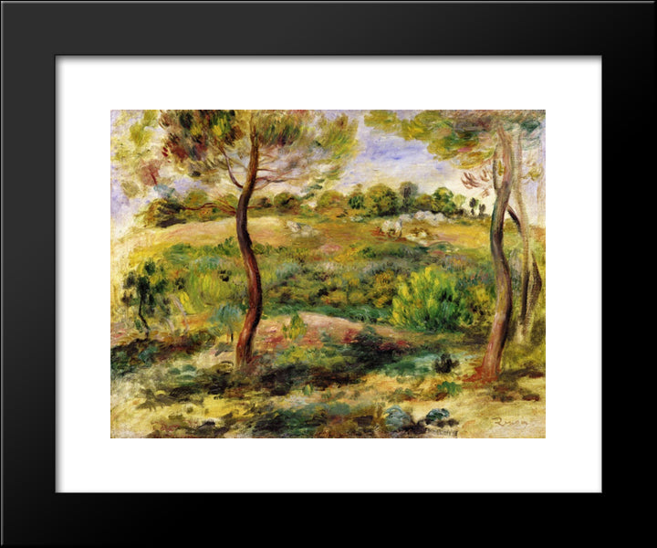 Landscape 20x24 Black Modern Wood Framed Art Print Poster by Renoir, Pierre Auguste