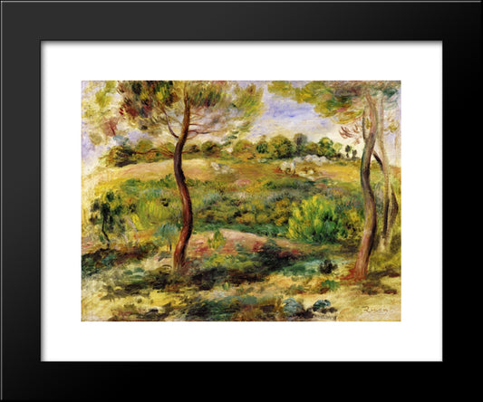 Landscape 20x24 Black Modern Wood Framed Art Print Poster by Renoir, Pierre Auguste