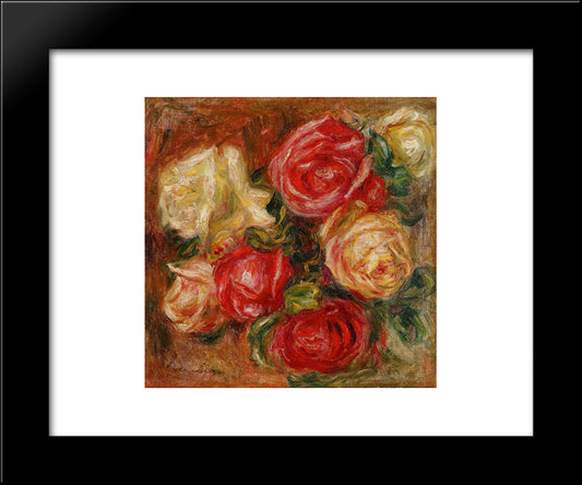 Bouquet Of Flowers 20x24 Black Modern Wood Framed Art Print Poster by Renoir, Pierre Auguste