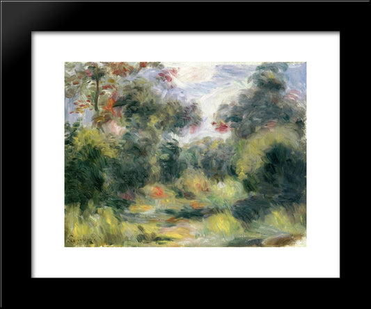 Clearing 20x24 Black Modern Wood Framed Art Print Poster by Renoir, Pierre Auguste