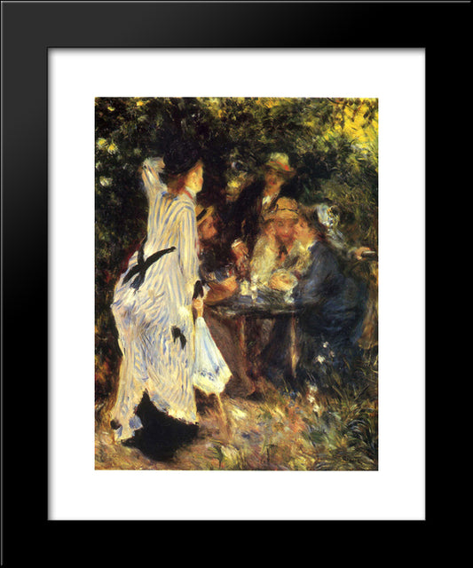 In The Garden 20x24 Black Modern Wood Framed Art Print Poster by Renoir, Pierre Auguste
