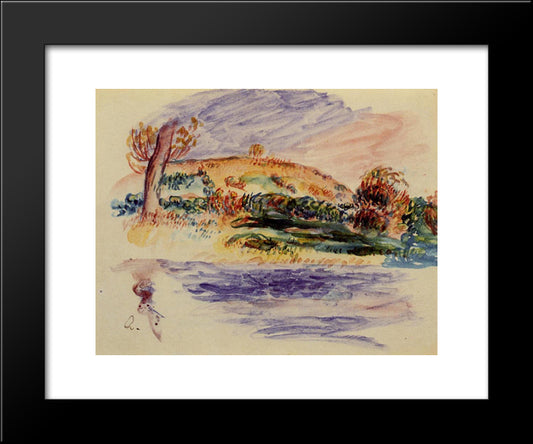 Landscape 20x24 Black Modern Wood Framed Art Print Poster by Renoir, Pierre Auguste