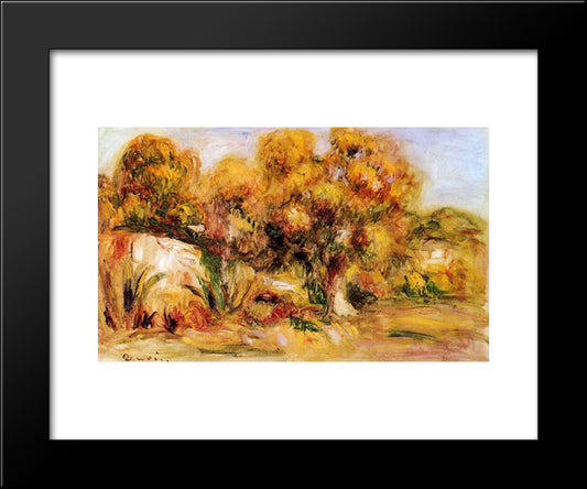 Landscape 20x24 Black Modern Wood Framed Art Print Poster by Renoir, Pierre Auguste