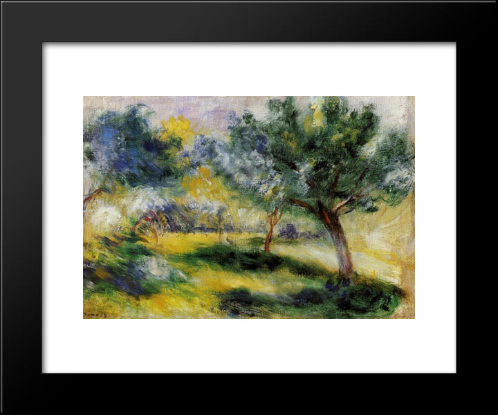 Landscape 20x24 Black Modern Wood Framed Art Print Poster by Renoir, Pierre Auguste