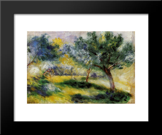 Landscape 20x24 Black Modern Wood Framed Art Print Poster by Renoir, Pierre Auguste