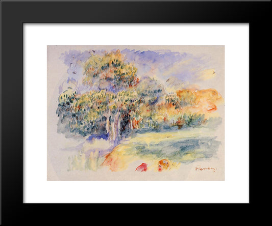 Landscape 20x24 Black Modern Wood Framed Art Print Poster by Renoir, Pierre Auguste