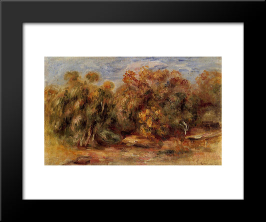 Landscape 20x24 Black Modern Wood Framed Art Print Poster by Renoir, Pierre Auguste
