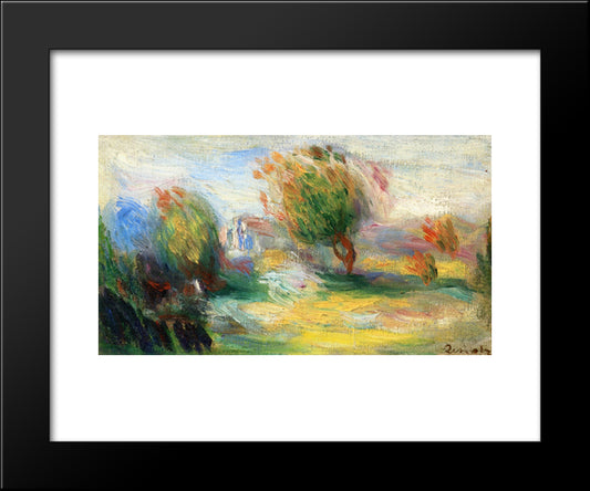 Landscape 20x24 Black Modern Wood Framed Art Print Poster by Renoir, Pierre Auguste