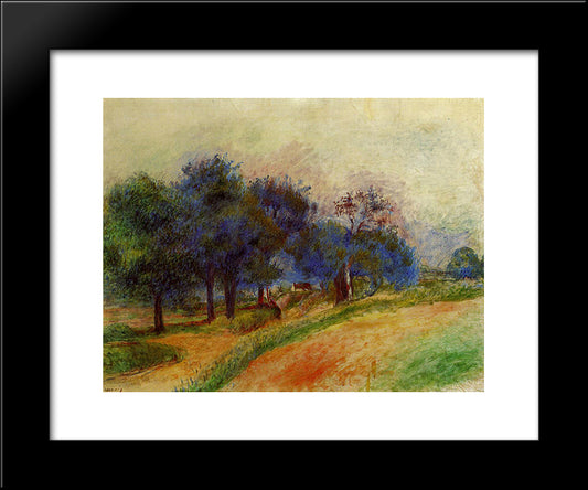 Landscape 20x24 Black Modern Wood Framed Art Print Poster by Renoir, Pierre Auguste