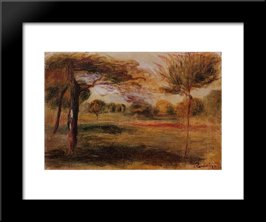 Landscape 20x24 Black Modern Wood Framed Art Print Poster by Renoir, Pierre Auguste