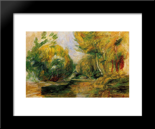 Landscape 20x24 Black Modern Wood Framed Art Print Poster by Renoir, Pierre Auguste