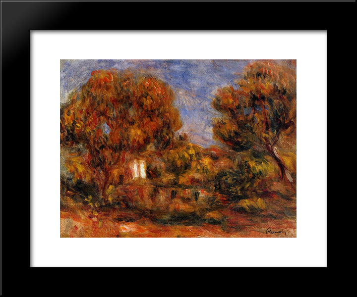 Landscape 20x24 Black Modern Wood Framed Art Print Poster by Renoir, Pierre Auguste