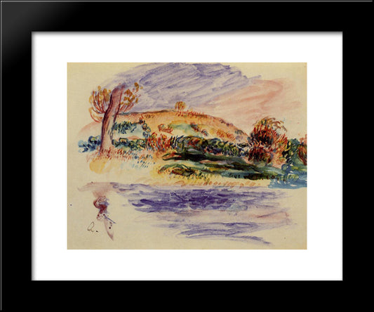 Landscape 20x24 Black Modern Wood Framed Art Print Poster by Renoir, Pierre Auguste
