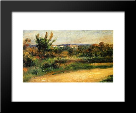 Midday Landscape 20x24 Black Modern Wood Framed Art Print Poster by Renoir, Pierre Auguste