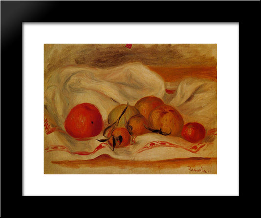 Still Life 20x24 Black Modern Wood Framed Art Print Poster by Renoir, Pierre Auguste