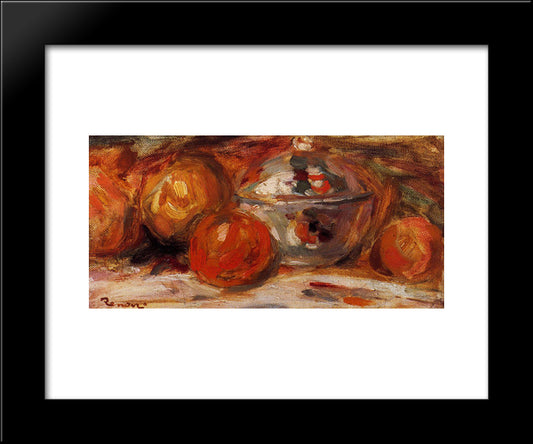 Still Life 20x24 Black Modern Wood Framed Art Print Poster by Renoir, Pierre Auguste