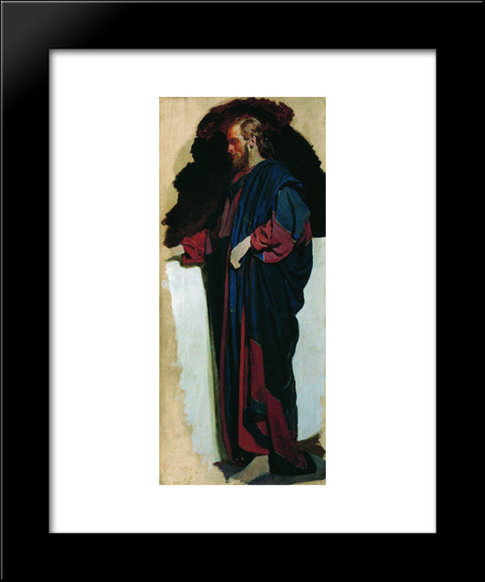Christ 20x24 Black Modern Wood Framed Art Print Poster by Repin, Ilya