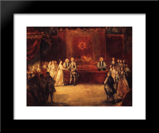 George Iii 20x24 Black Modern Wood Framed Art Print Poster by Reynolds, Joshua