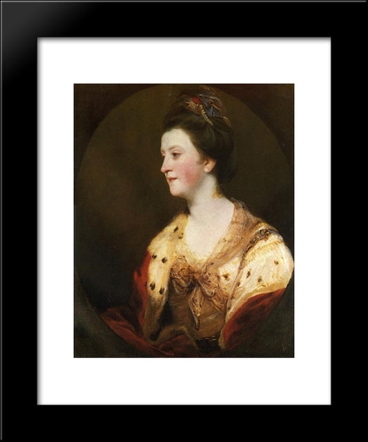 Emily, Duchess Of Leinster 20x24 Black Modern Wood Framed Art Print Poster by Reynolds, Joshua