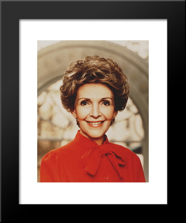 Nancy Reagan 20x24 Black Modern Wood Framed Art Print Poster by Library of Congress