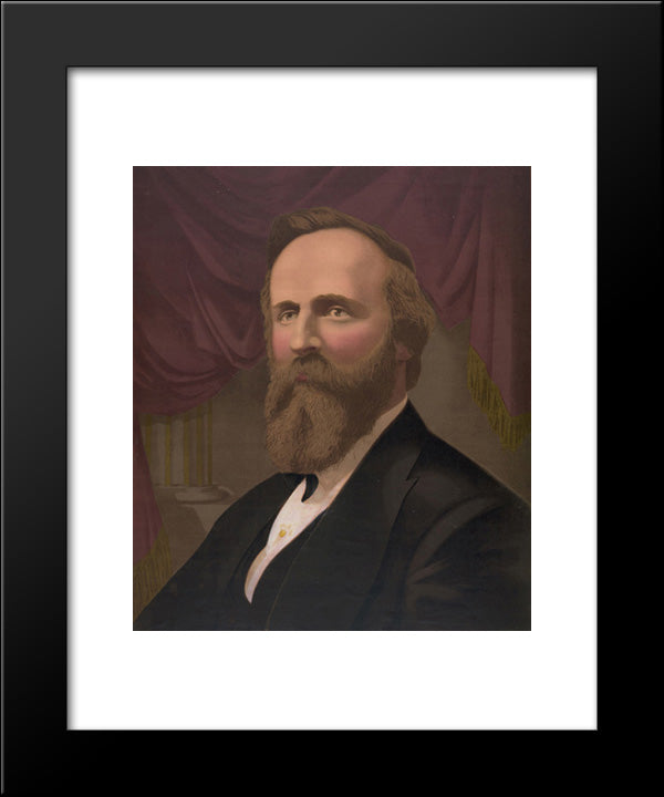 President'--'Rutherford B. Hayes' 20x24 Black Modern Wood Framed Art Print Poster by Library of Congress