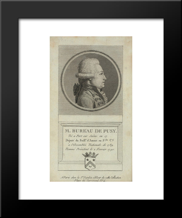 Nationale De 1789, Nomma President Le 2 Fevrier 1790 20x24 Black Modern Wood Framed Art Print Poster by Library of Congress