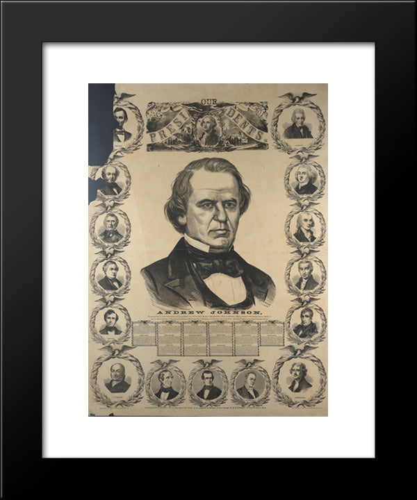 Our Presidents 20x24 Black Modern Wood Framed Art Print Poster by Library of Congress