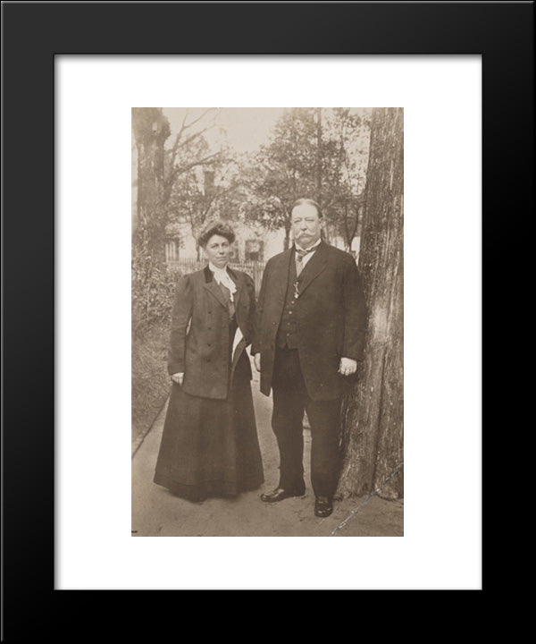 President And Mrs. Taft 20x24 Black Modern Wood Framed Art Print Poster by Library of Congress