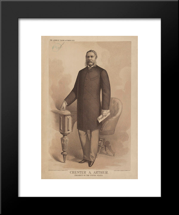 Chester A. Arthur. President Of The United States 20x24 Black Modern Wood Framed Art Print Poster by Library of Congress