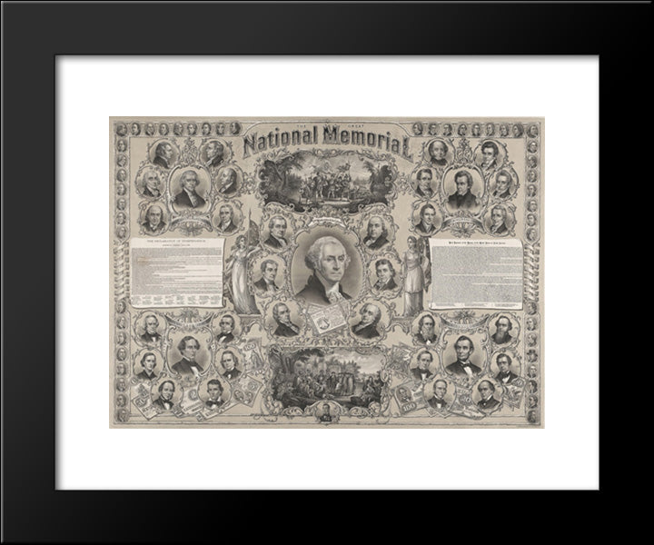 The Great National Memorial 20x24 Black Modern Wood Framed Art Print Poster by Library of Congress