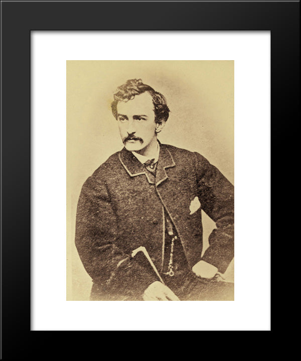 Wilkes Booth 20x24 Black Modern Wood Framed Art Print Poster by Library of Congress