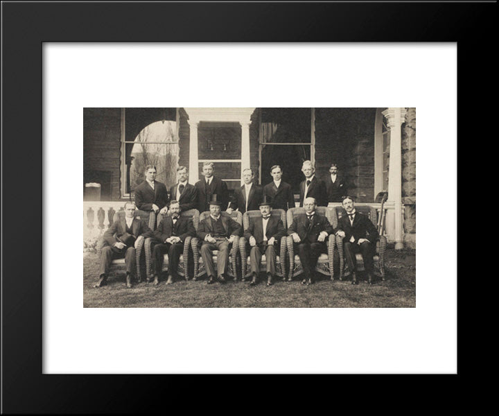 President Theo Roosevelt At Hotel Colorado, Glenwood, Springs, Colo. 20x24 Black Modern Wood Framed Art Print Poster by Library of Congress