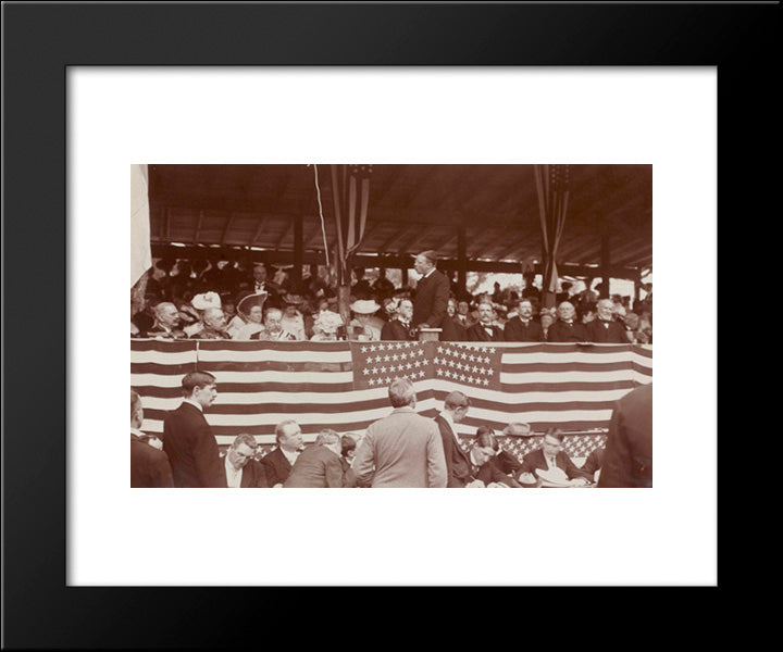 President'S Address - Rochambeau Ceremonies 20x24 Black Modern Wood Framed Art Print Poster by Library of Congress