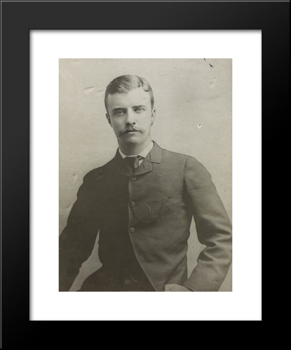 Theodore Roosevelt As Assemblyman In 1884 20x24 Black Modern Wood Framed Art Print Poster by Library of Congress