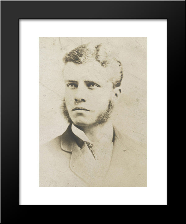 Theo. Roosevelt At College 20x24 Black Modern Wood Framed Art Print Poster by Library of Congress