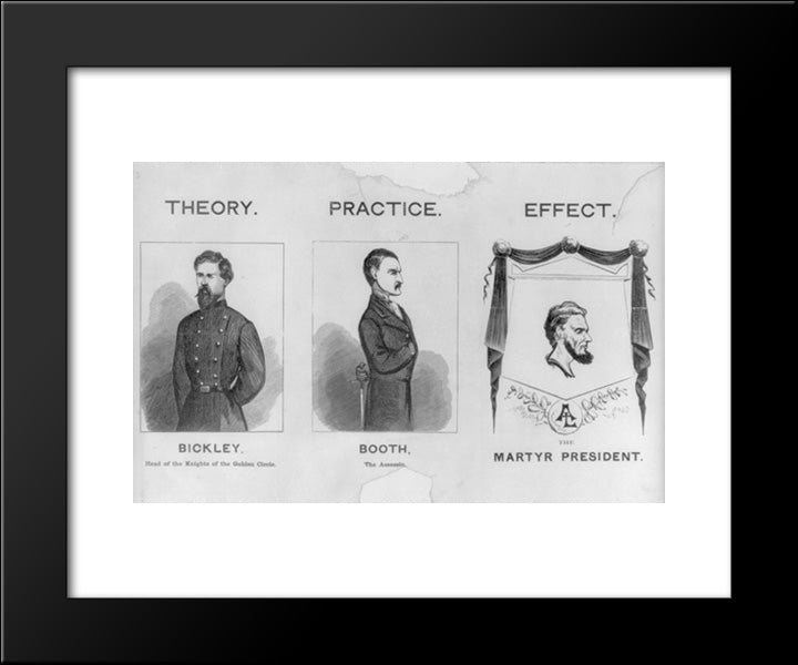 Theory. Practice. Effect 20x24 Black Modern Wood Framed Art Print Poster by Library of Congress