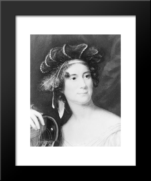 Louisa Catherine Johnson Adams, Wife Of President John Q. Adams 20x24 Black Modern Wood Framed Art Print Poster by Library of Congress
