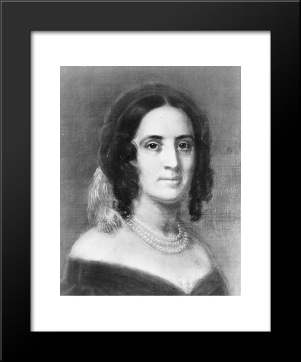 Sarah Childress Polk, Wife Of President J.K. Polk 20x24 Black Modern Wood Framed Art Print Poster by Library of Congress