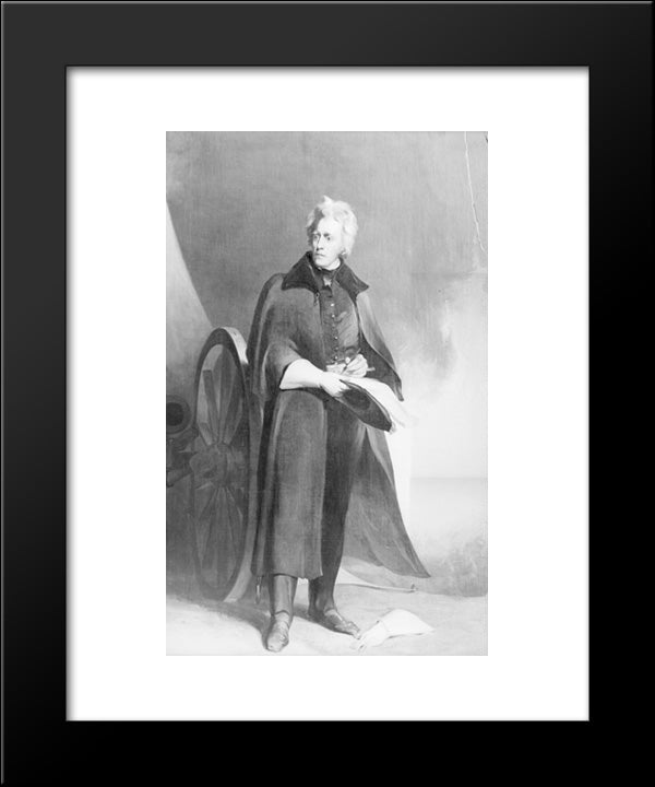 Andrew Jackson, Full-Length Portrait 20x24 Black Modern Wood Framed Art Print Poster by Library of Congress